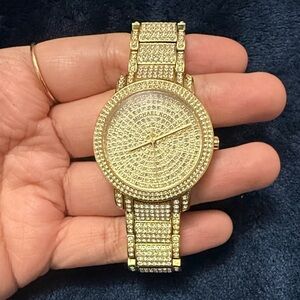 Michael Kors Dazzling Womens Gold Crystal Watch